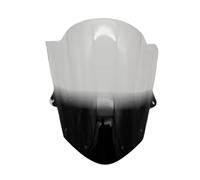 Wind Deflector Motorcycle For Kawasaki For ZX6R 2009 2010 2011 2012 2013 2014 2015 2016 2017 Smoke Clear Wind Deflectore Windscreen Windshield Motorcycle Windshield(Black)