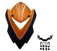 Wind Deflector Motorcycle Windscreen Wind Deflector For Kawasaki For Z1000 2014-2023 For Z1000R 2017-2020 Screen Shield Protector Windshield Windscreen(Orange)