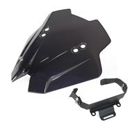 Wind Deflector Screen For CF-MOTO 450 NK For CFMOTO For 450NK Motorcycle Wind Shield Screen Deflector And Holder Windscreen Windshield Wind Protection(Screen with Bracket)