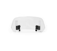wind deflector screen For Universal Motorcycle Windshield Extension Adjustable Spoiler Clamp-On Windscreen Deflector(A01 SMALL WHITE)