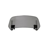 Wind Deflector Windshield Universal Motorcycle Modified Heightened Windshield Installed Moto Extension(A Large Smoke)