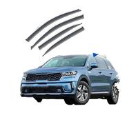 Wind Deflectors 4x For Kia For Sorento MQ4 HEV 2021 2022 2023 2024 Door Sun Rain Window Visor Smoke Deflector Vent Guard Cover Protector Rain Sun Guard