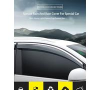 Wind Deflectors Car Door Side Window Visor Rain Guards For Buick GL8 2004-2010 PC Material With Plastic Trim Rain Guards