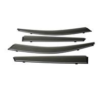 Wind Deflectors Car Side Sun Rain Deflector For X-trail For Rouge T33 2022 2023 2024 2025 Window Visor Awnings Shelter Shade Guard(Chrome Strip-Carbon)