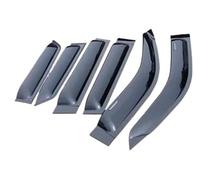 Wind Deflectors Car Window Visor Rain Sun Deflector Shelter Weather Shield For Land For Cruiser 100 120 150 LC100 FJ120 FJ150 For Prado 2003-2021 Side Shatterproof Sun Visor(03-09 black 6PCS)