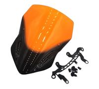 Wind Deflectors Compatible With For Z900 2017 2018 2019 Motorcycle Windshield Air Wind Deflector Protector Bubble Windscreen Cover(Orange)