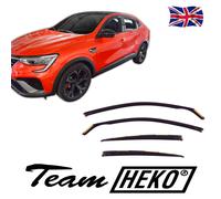 RENAULT ARKANA SUV 5-door 2019-onwards 4-pc Wind Deflectors HEKO Tinted