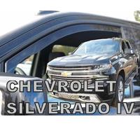Wind Deflectors Fits Chevrolet Silverado Mk4 2019-Up 4-Door 2-Pcs Set Heko