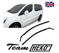 Wind Deflectors Fits Citroen Berlingo 2008-2018 2-Pcs Set Tinted Heko