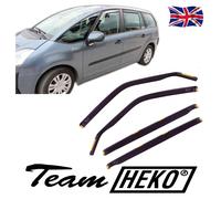 Wind Deflectors Fits Citroen C4 Grand Picasso 2007-2013 4-Pcs Set Tinted Heko