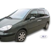 Wind Deflectors Fits Citroen C8 2002-2014 smoked rain 4-Pcs Set Tinted Heko