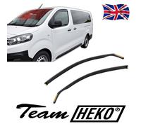 Heko WD12264, Pair of Front Wind Deflectors Heko, Tinted, Easy to Fit
