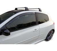 Wind Deflectors Fits Clio RS Mk3 2005-2012 3-Door 2-Pcs Set Tinted Heko