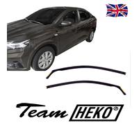 Wind Deflectors Fits Dacia Logan 2020-Up 2-Pcs Set Tinted Heko