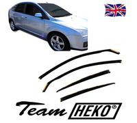 HEKO-15226 Front Rear Wind Deflectors Fits Ford Focus 2004 on 2010 5-Door Hatchback (4 Pieces)