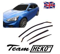 Wind Deflectors Fits Ford Focus 2018-Up 5-Door Estate 4-Pcs Set Tinted Heko