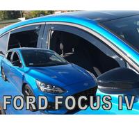 TeamHEKO Wind deflectors 4-pc full HEKO tinted compatible with Ford Focus mk4 Hatchback since 2018