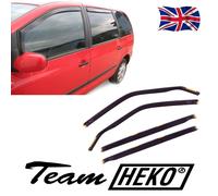 Wind Deflectors Fits VW Sharan Mk1 1995-2010 4-Pcs Set Tinted Heko