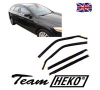 HEKO-15278 Front Rear Wind Deflectors Fits Ford Mondeo 2007 on 5-Door Estate (4 Pieces)