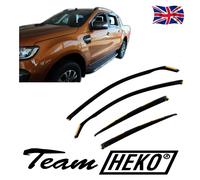 Wind Deflectors Fits Ford Ranger 2012-2023 4-Door 4-Pcs Set Tinted Heko
