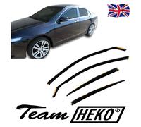 Wind Deflectors Fits Honda Accord 2003-2008 4-Door Saloon 4-Pcs Set Tinted Heko