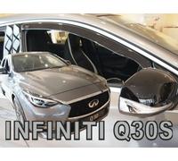 Wind Deflectors Fits Infiniti Q30S 2015-2019 2-Pcs Set Tinted Heko