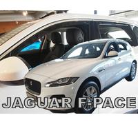 TeamHEKO Wind deflectors 4-pc full HEKO tinted compatible with JAGUAR F-PACE 5 doors SUV 2016-onwards