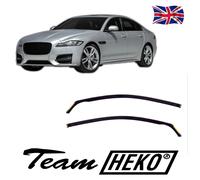 Jaguar XF MK2 Saloon X260 2016-onwards 2-pc Wind Deflectors HEKO Tinted