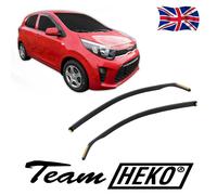 KIA PICANTO MK3 or GT 5-door 2017-onwards 2-pc Wind Deflectors HEKO Tinted