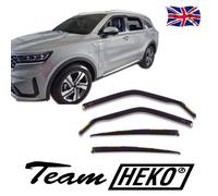 Wind Deflectors Fits Kia Sorento Mk4 2020-Up 4-Pcs Set Tinted Heko