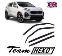 Wind Deflectors Fits Kia Sportage QL 2016-2021 5-Door 4-Pcs Set Tinted Heko