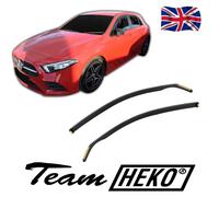 Wind Deflectors Fits Mercedes A Class W177 2018-Up 2-Pcs Set Tinted Heko