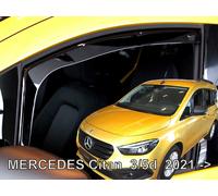 Wind Deflectors Fits Mercedes Citan Mk2 W420 2021-Up 2-Pcs Set Tinted Heko