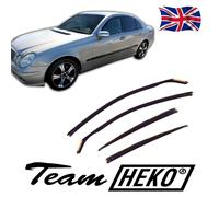 Wind Deflectors Fits Mercedes E Class W211 2002-2008 2-Pcs Set Tinted Heko