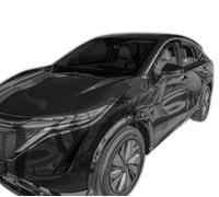 Wind Deflectors Fits Nissan Ariya 2022-Up 5-Door 2-Pcs Set Tinted Heko
