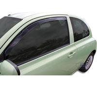 Wind Deflectors Fits Nissan Micra K12 2002-2010 3-Door 2-Pcs Set Tinted Heko