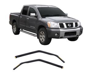 Wind Deflectors Fits Nissan Titan 2003-2015 4-Door 2-Pcs Set Tinted Heko