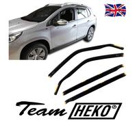 Wind Deflectors Fits Peugeot 2008 2013-2018 5-Door 4-Pcs Set Tinted Heko