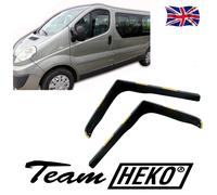 RENAULT TRAFIC MK2 2001-2014 Van Minibus Bus 2-pc Wind Deflectors HEKO Tinted