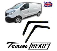 RENAULT TRAFIC MK2 2001-2014 Van Minibus Bus 2-pc Wind Deflectors HEKO Tinted