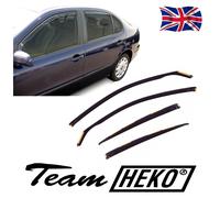 SEAT LEON MK1 5-door 1998-2005 Hatchback 4-pc Wind Deflectors HEKO Tinted