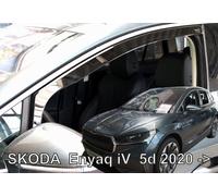 TeamHEKO Wind deflectors 2-pc full HEKO tinted compatible with SKODA ENYAQ IV SUV since 2020