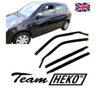 Wind Deflectors Fits Skoda Fabia Mk2 2007-2014 5-Door Htb 4-Pcs Set Tinted Heko