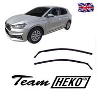 SKODA FABIA MK4 Hatchback 2021-onwards 2-pc Wind Deflectors HEKO Tinted