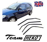 Wind Deflectors Fits Skoda Roomster 2006-2015 5-Door 4-Pcs Set Tinted Heko