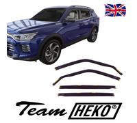 Wind Deflectors Fits Ssangyong Korando Mk4 2019-Up 4-Pcs Set Tinted Heko