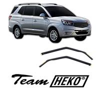 Wind Deflectors Fits Ssangyong Rodius Mk2 2013 - 2019 2-Pcs Set Tinted Heko