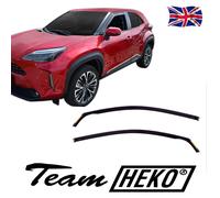 Heko Wind Deflectors For Toyota Yaris Cross 2021-Up 2Pcs Tinted