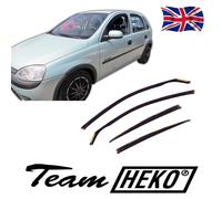 For Opel / GM / Vauxhall Corsa / Corsa C 2000 - 2006 Wind deflectors HEKO 25366