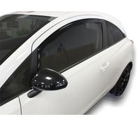 Wind Deflectors Fits Vauxhall Corsa E 2015-2019 3-Door 2-Pcs Set Tinted Heko